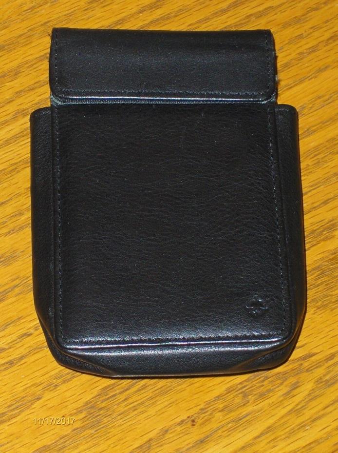 Franklin Covey Pocket Organizer Clip on Pocket Black Nappa Leather Business Man
