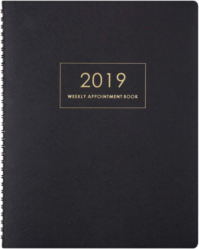 2019 Planner 2019 Weekly Book Planner Appointment Daily Hourly Planner with Tabs
