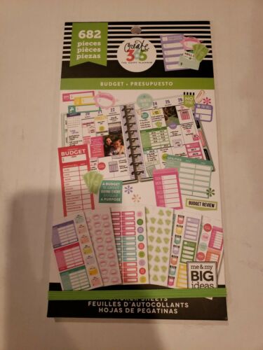 Create 365 Happy Planner BUDGET Sticker book 682 pieces me & my big ideas