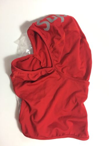 Supreme 3M Reflective Logo Balaclava Red FW16 Pre Owned Box