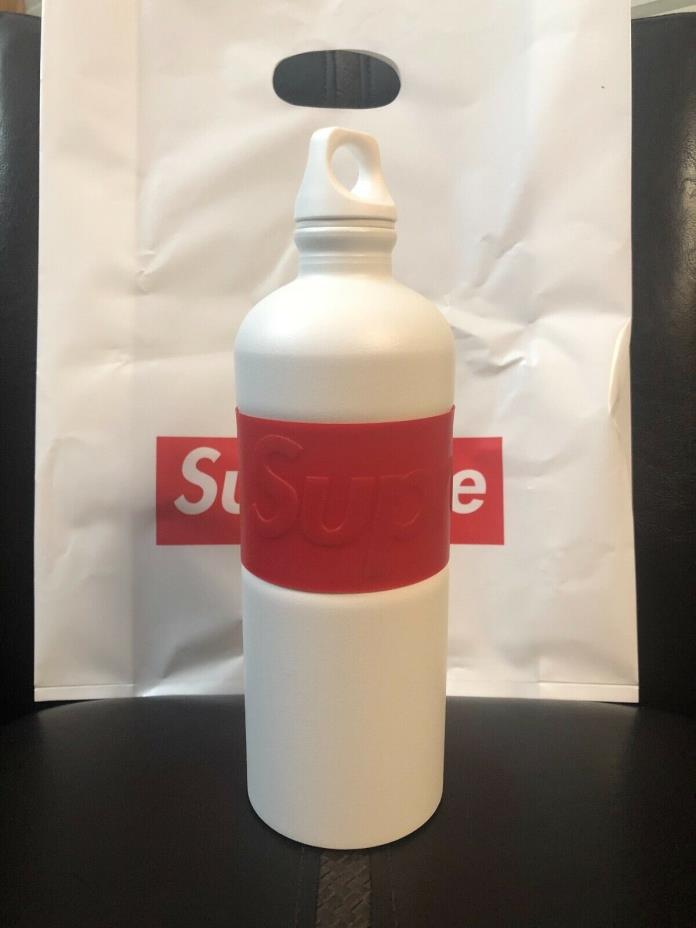 Supreme Sigg 1.0L Water Bottle White SS19 In Hand