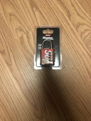 Supreme Master Lock Red Number Combination SS19 In Hand