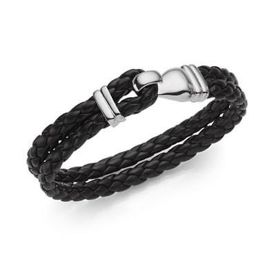 NEW NAMBÉ MENS HOOK LEATHER BRACELET