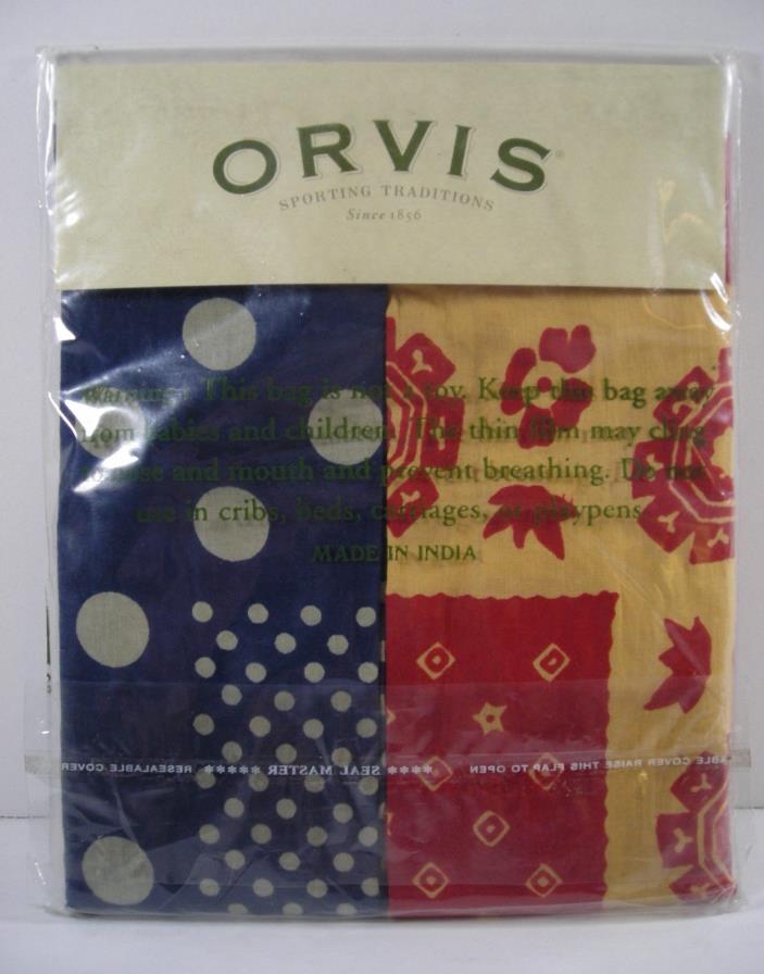 Lot of 2 ORVIS Bandanas Handkerchief Fishing Fish Sports Bandana