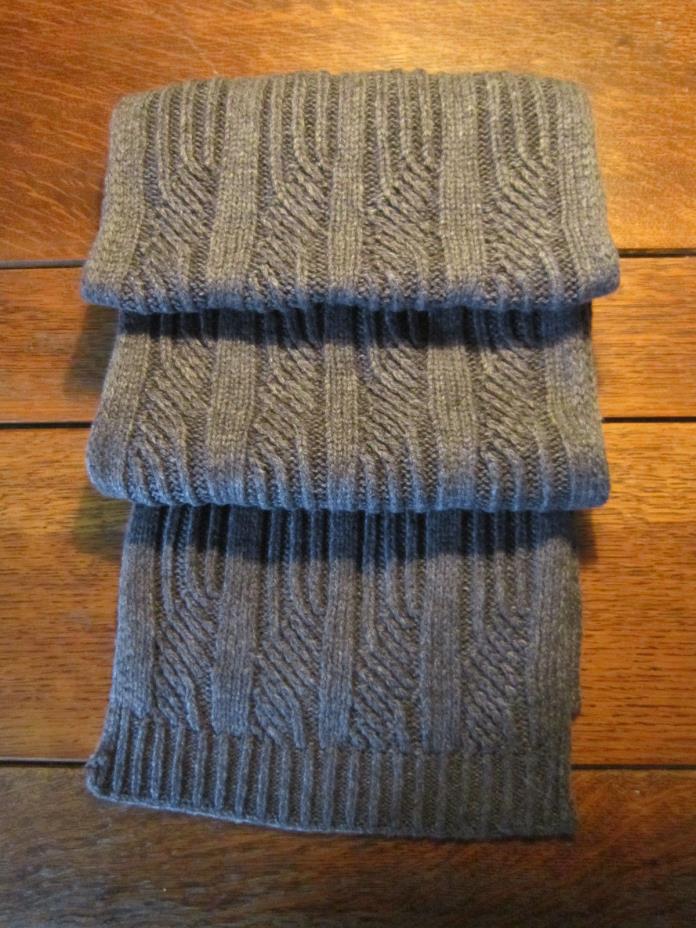 Michael Strahan Gray Cable Knit Scarf~NWT~One Size 9