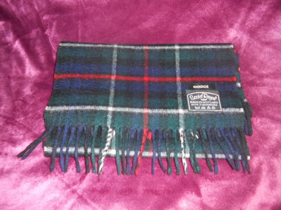 Scots Regal MACKENZIE  100% Cashmere Scarf Made in Scotland Brand New