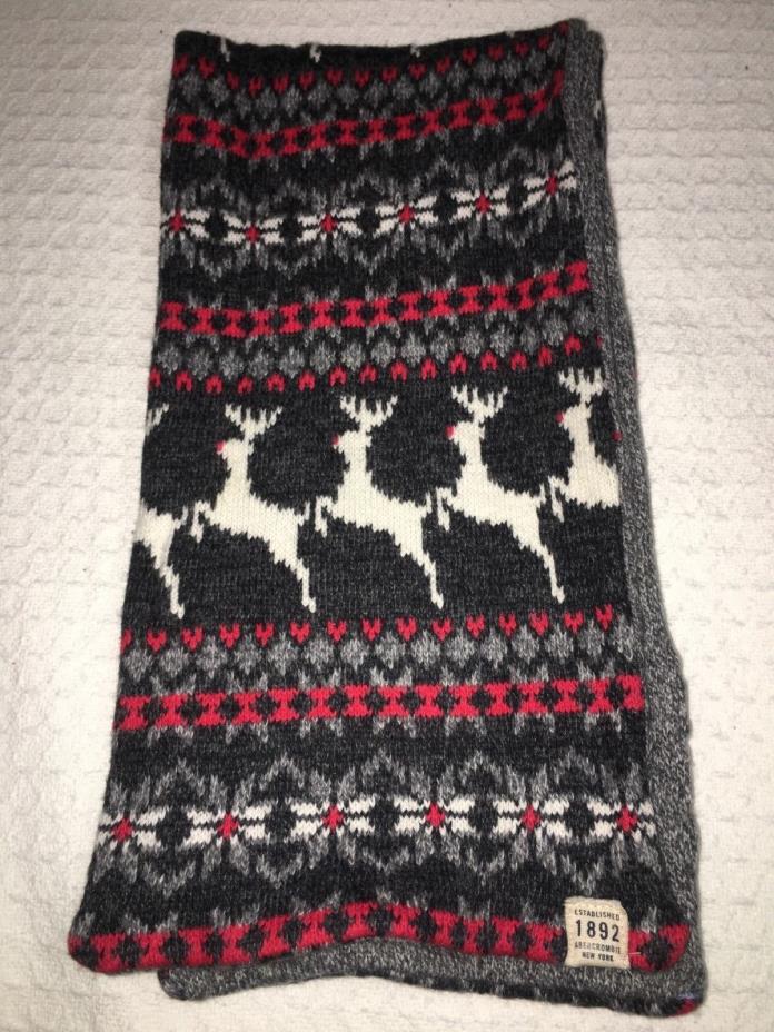 Men's Abercrombie & Fitch Reverse Pattern Scarf, One Size