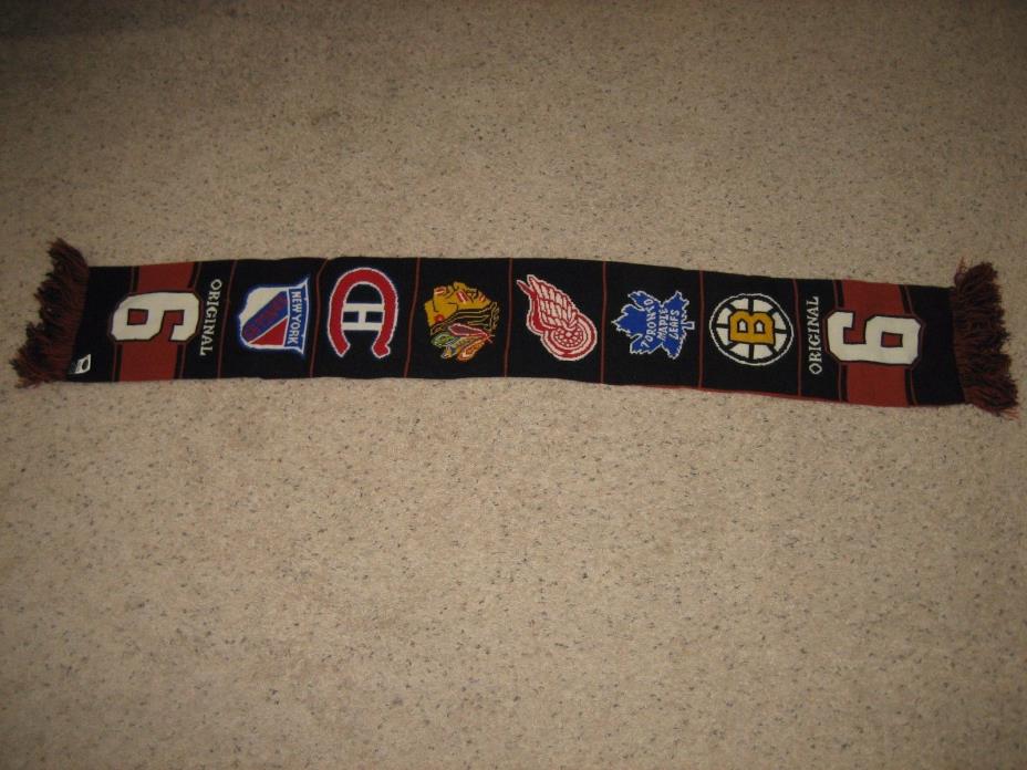 NHL Hockey Mens Scarf Bruins Toronto Maple Leafs Detroit Red Wings