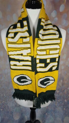 NWT GREEN BAY PACKERS Winter Knit Scarf Green & Gold *Forever Collectables*
