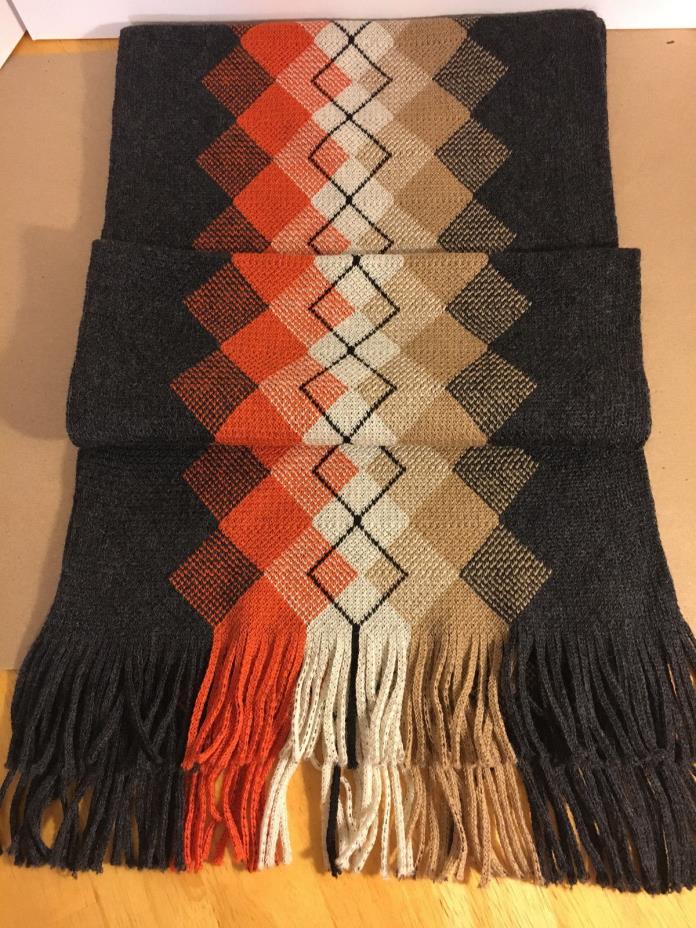 Johnston & Murphy 100% Wool Knit Men’s Scarf Approx 60