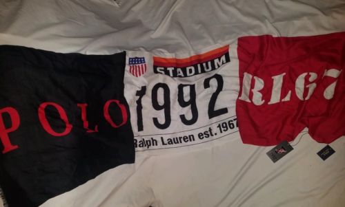 Polo Ralph Lauren 1992 Stadium Scarf CP 92 93 bear suicide downhill hi tech