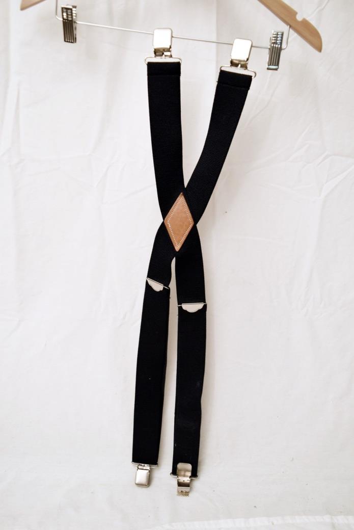 NAVY BLUE  2”  WIDE ADJUSTABLE  SUSPENDERS