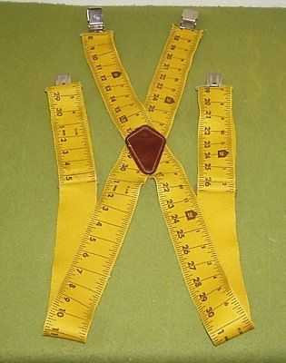 Craftsman Ruler Tape Measure Suspenders