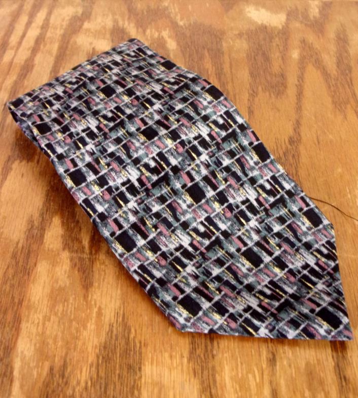 NWOT Cocktail Collection WINE under the Microscope Theme Men's Silk Tie 56