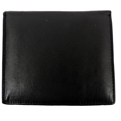 Men's RFID Leather Wallet High Quality Gift Box Black-Bi Fold Left Side Flap, ID