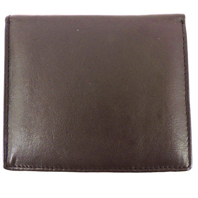 Men's RFID Leather Wallet High Quality Gift Box Brown-Bi Fold Left Side Flap, ID