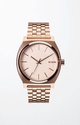 NEW NIXON MENS TIME TELLER ROSE GOLD WATCH