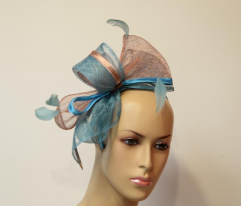 Hand made Kentucky Derby Sinamay fascinator