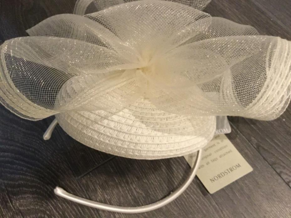 NORDSTROM Fascinator IVORY Headband with Tags NEW
