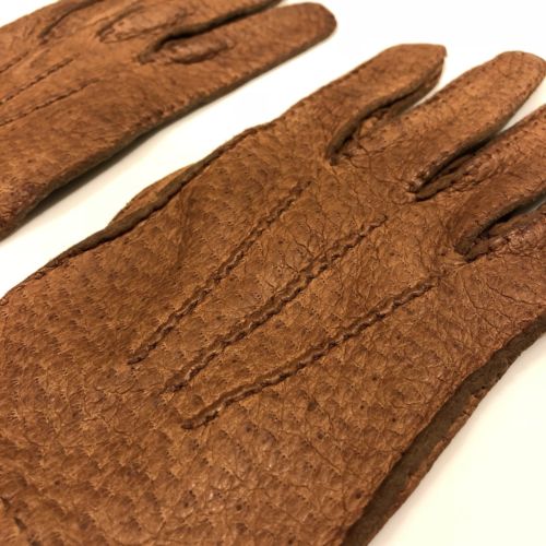 Authentic HERMES Paris Women’s Leather Riding/Driving Gloves Brown/Tan • Size 8