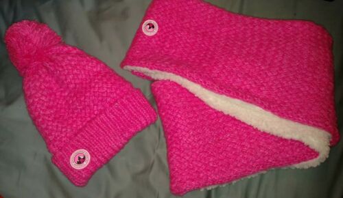 PINK SUPERDRY SNOOD and BEANIE