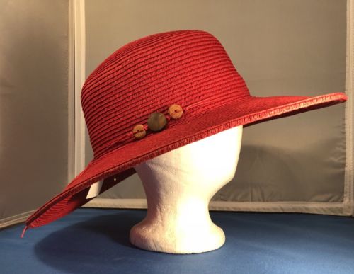 NWT Red Croft & Borrow Ladies Floppy Hat ~ Keep Sun Off ~ Derby Church Nice!
