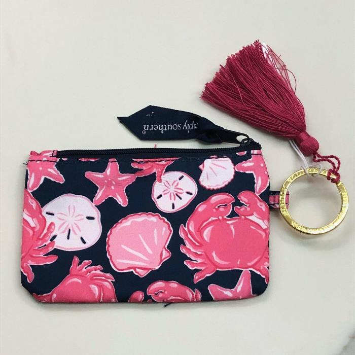 NEW Simply Southern FALL collection key zip ID case tassel CRAB