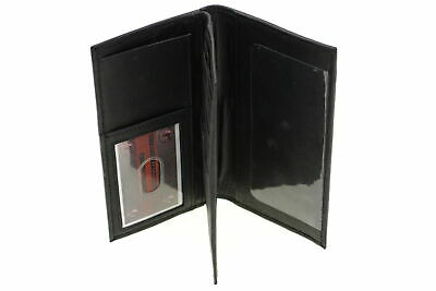 Checkbook Wallet Cover Holder Genuine Leather Mens Womens Center Flap New