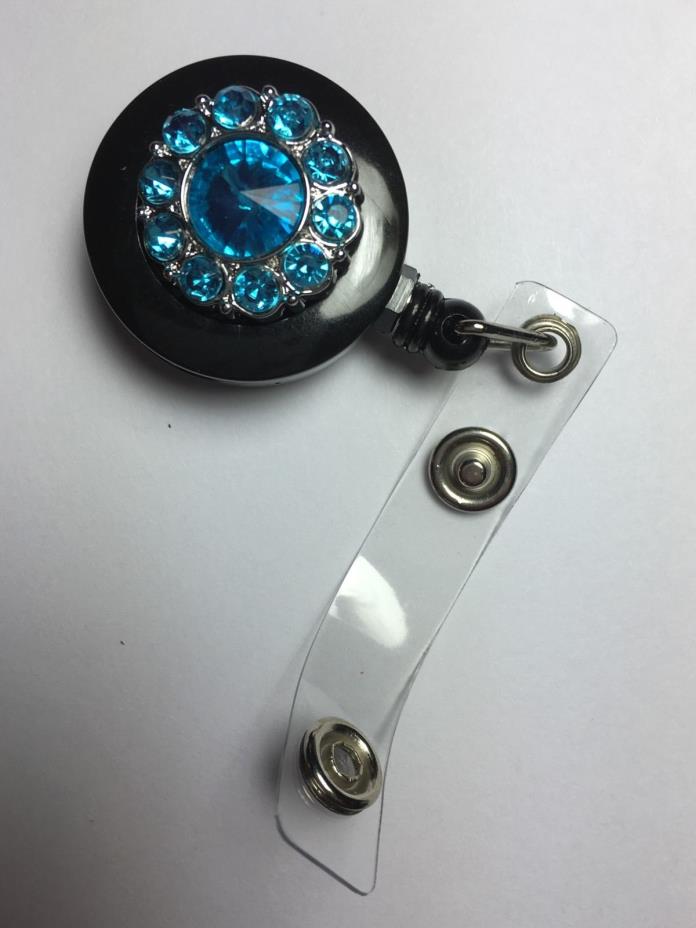 Retractable Badge ID & Charm - Pretty Blue