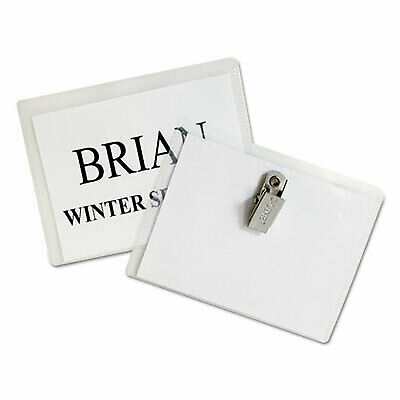Name Badge Kits, Top Load, 4 x 3, Matte, 50/Box 95543  - 1 Each