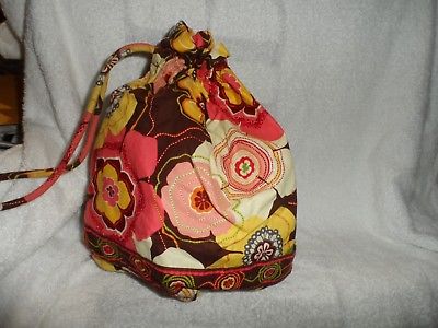 Vera Bradley ditty bag in retired Buttercup pattern