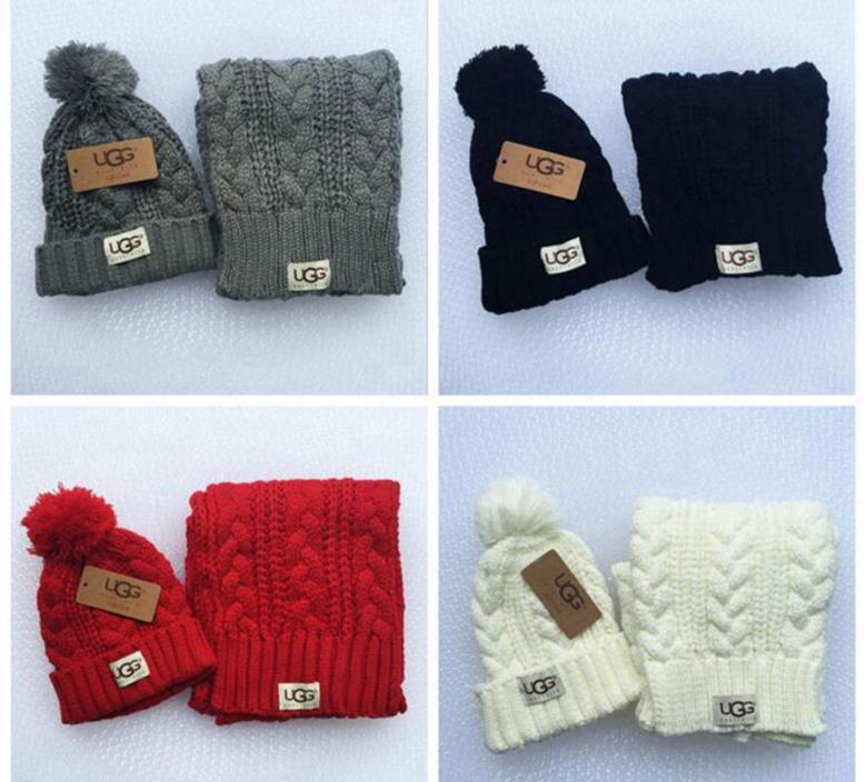 UGG knited winter hat & scarf set  - new with tags -4 colors!