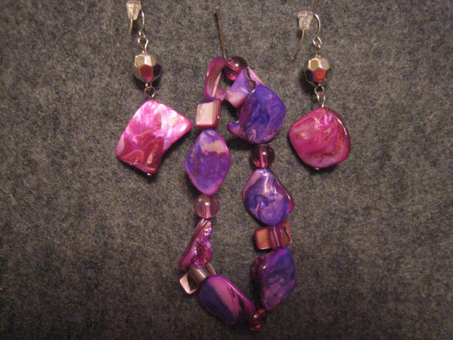 Jewerly set Park Lane! Bracelet and earrings! Purple