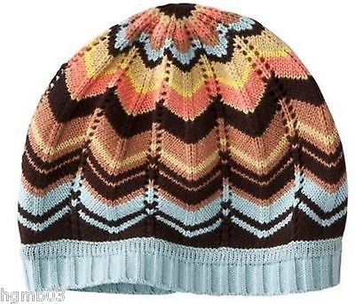 SET OF MISSONI FOR TARGET GLOVES, BEANIE, SCARF COLORE BROWN BLUE ONE SIZE