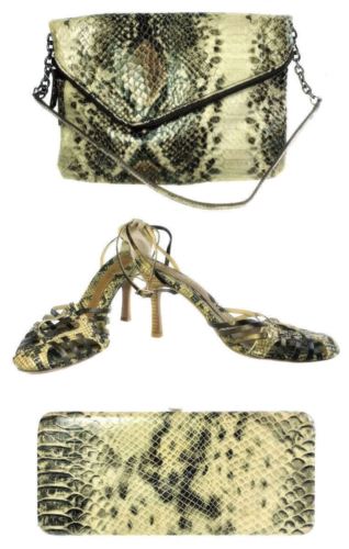 Nine West Faux Alligator Woman Accessory Purse Clutch Hand Bag Shoes
