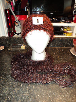 11 Sparkly Hand Knitted Hat & Scarf Sets, Selling 1 at a Time