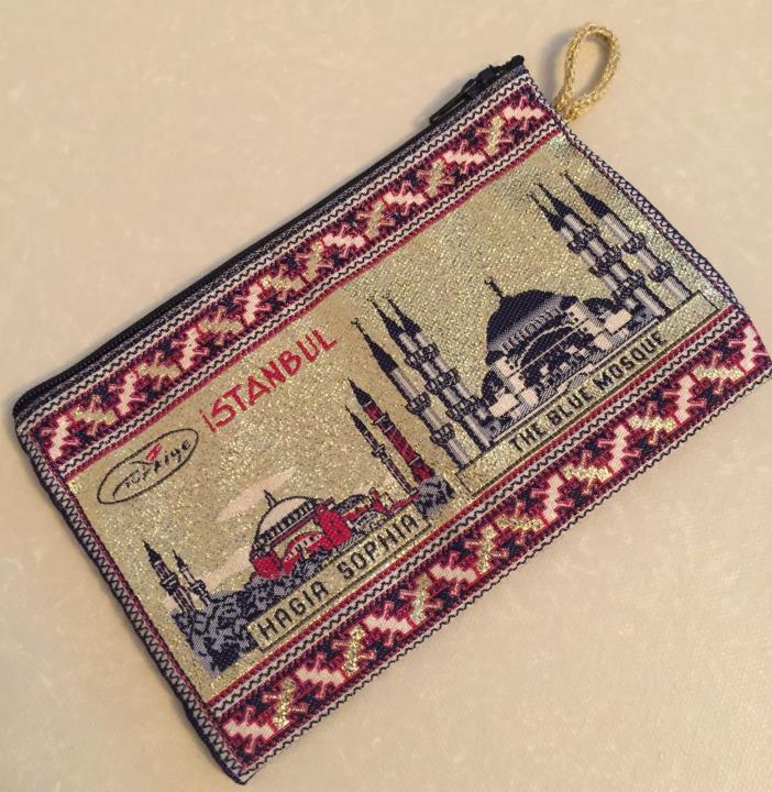 ISTANBUL - HAGIA SOPHIA - THE BLUE MOSQUE  CHANGE PURSE   NEW