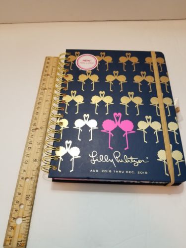 Lilly Pulitzer Large Flamingo Planner 2018-2019 Agenda New
