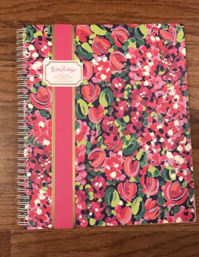 NWT Lilly Pulitzer Large Notebook Wild Confetti 9x11