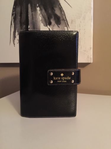 Kate Spade Debra Snap Planner- Black RARE