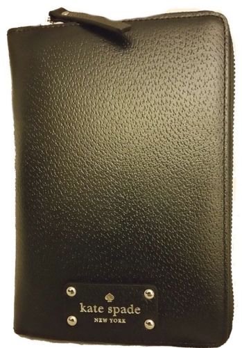 * NEW Agenda 2019 * KATE SPADE Black Leather Zip Organizer Planner $229