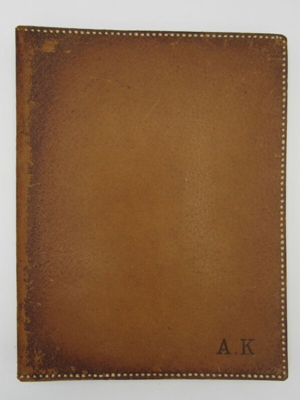 Vintage Hermes leather agenda/organizer/calendar/date book 1957 Paris 7x9
