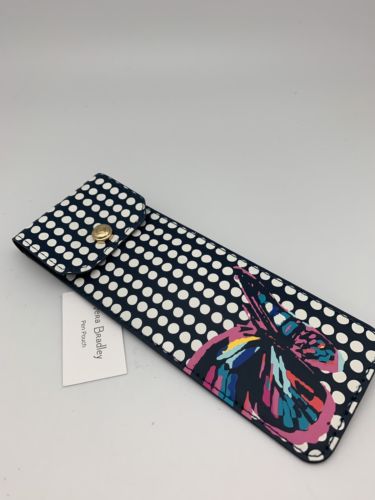 Vera Bradley Pen Pouch Butterfly Flutter Elastic to fit on Agenda/Planner