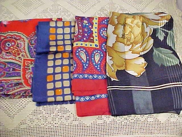 Womens Scarves Squares Rectangles 1 is Sarah Coventry Paisleys Florals Lot of 4