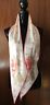 Oscar De La Renta Pink Coral Roses Silk Scarf