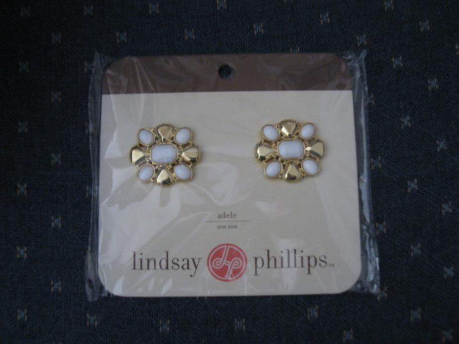 Lindsay Phillips Pair of Adele Gold/White Shoe Snaps Last One!  NIP
