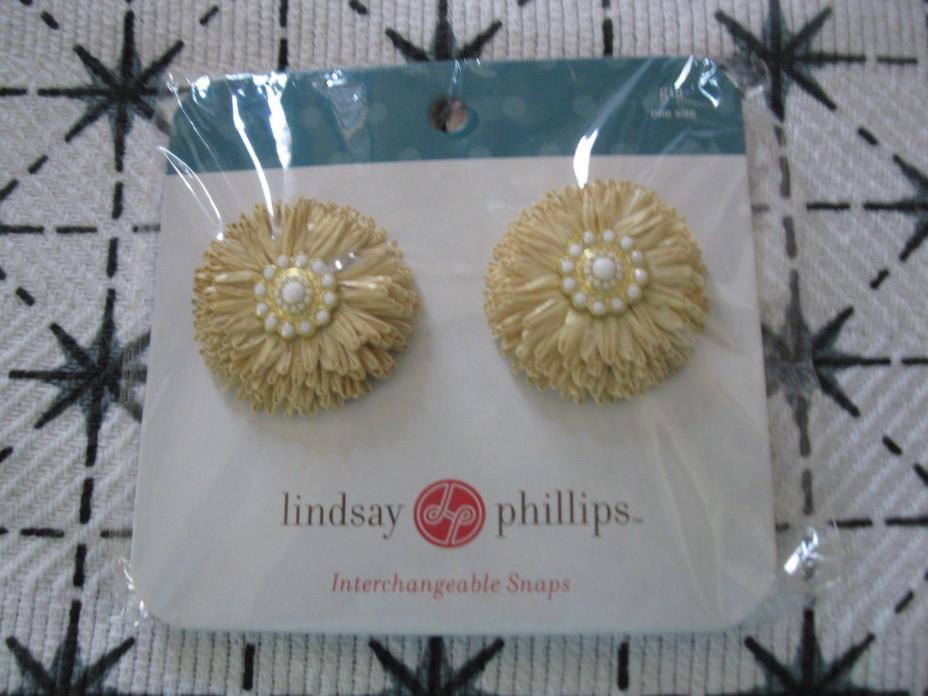 Lindsay Phillips Pair of  Shoe Gia Snaps Last One & Rare!  NIP