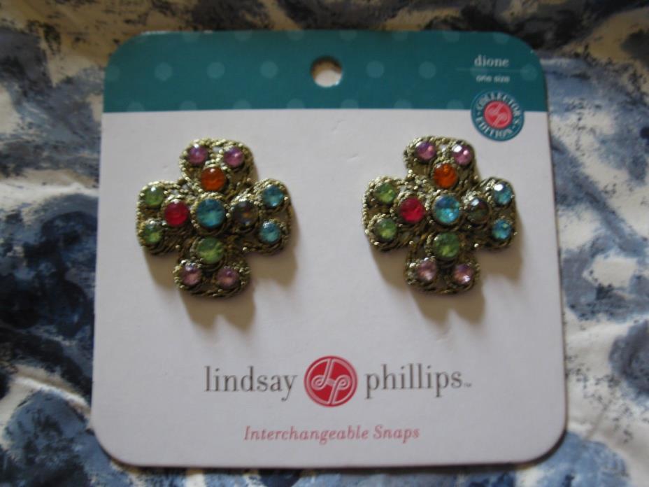 Lindsay Phillips Pair of Dione Shoe Snaps Rare & Cute! Last One!  NIP