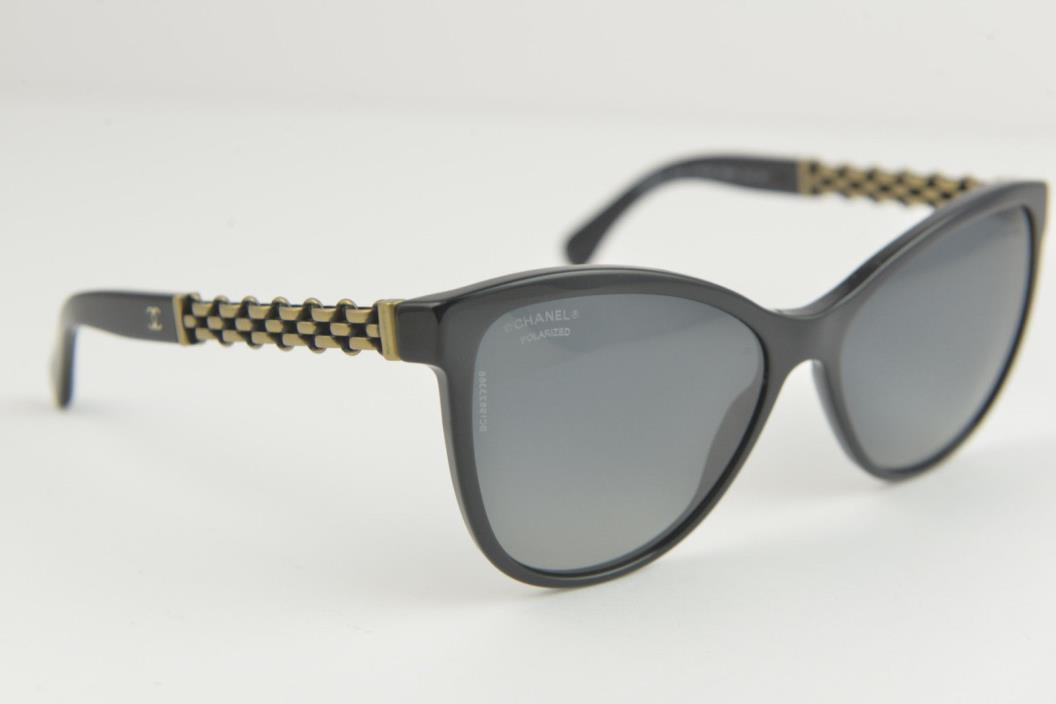 Chanel women's Black Chain designer sunglasses 5326 c.501/S8 58-16 140 polarized
