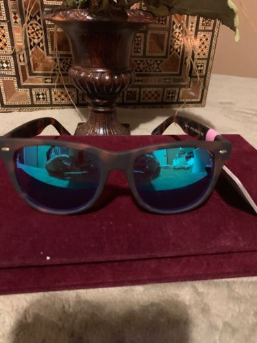 Foster Grant AFH.3 Women's Cat Eye Sunglasses TORTOISE  BROWN BLUE MIRROR